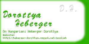 dorottya heberger business card